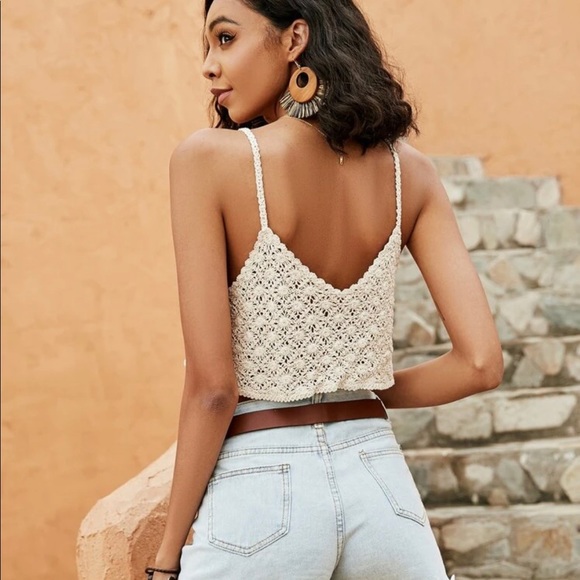 Crochet Cover Up Top XS - Picture 3 of 6